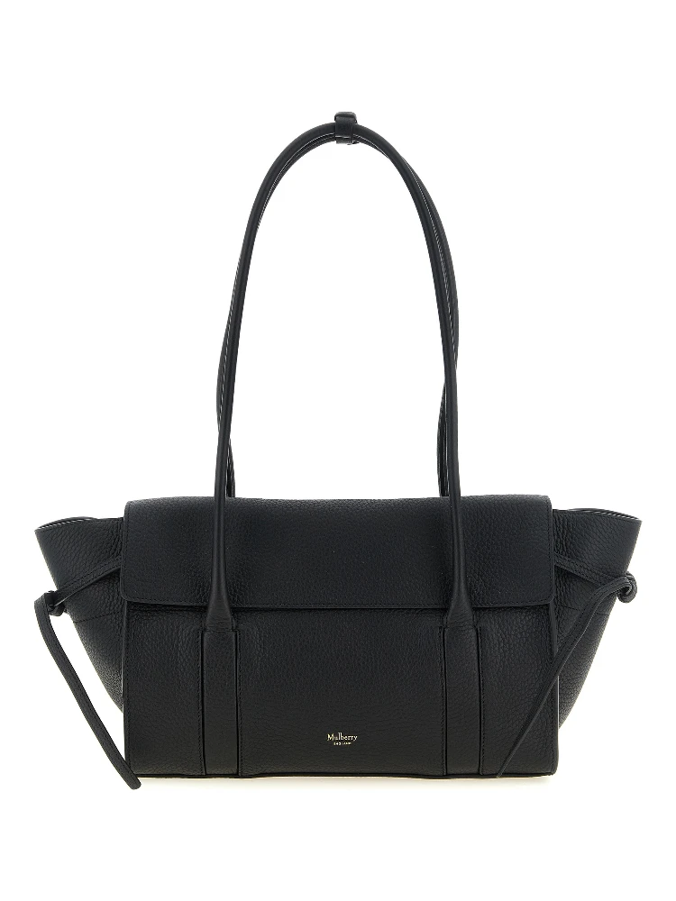 Black Calfskin Shoulder Bag