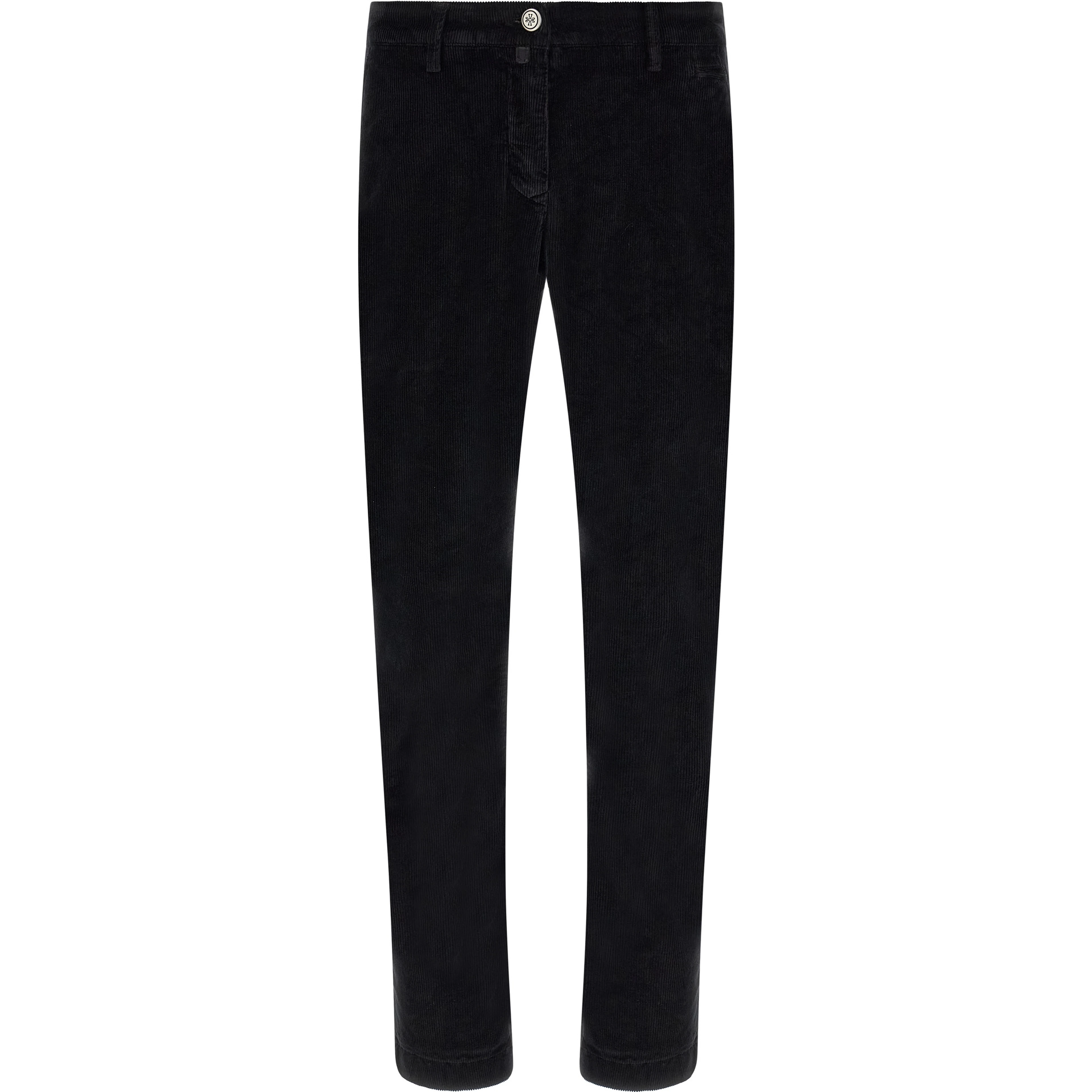 Black Cotton Chino Pants