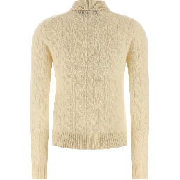 White Wool Polo Shirt