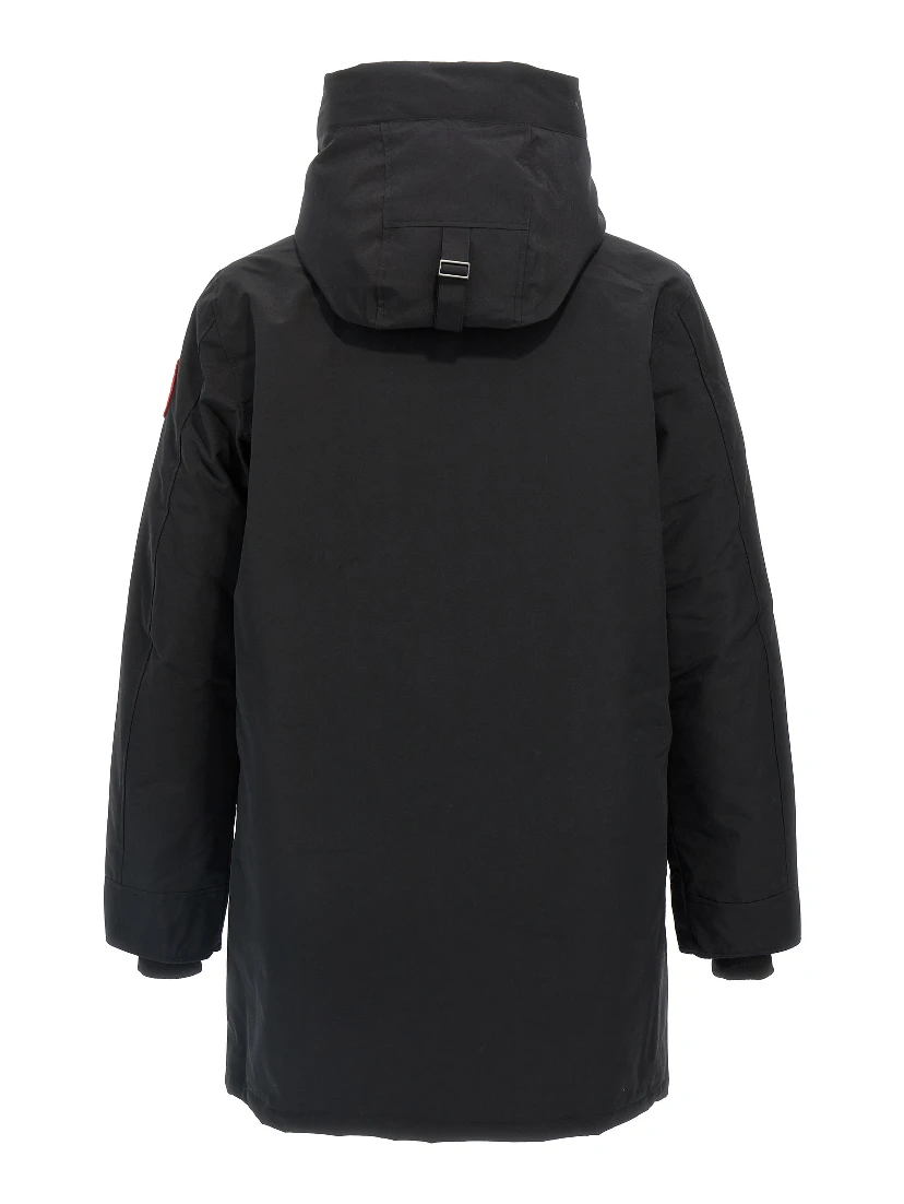 Black Polyester Parka