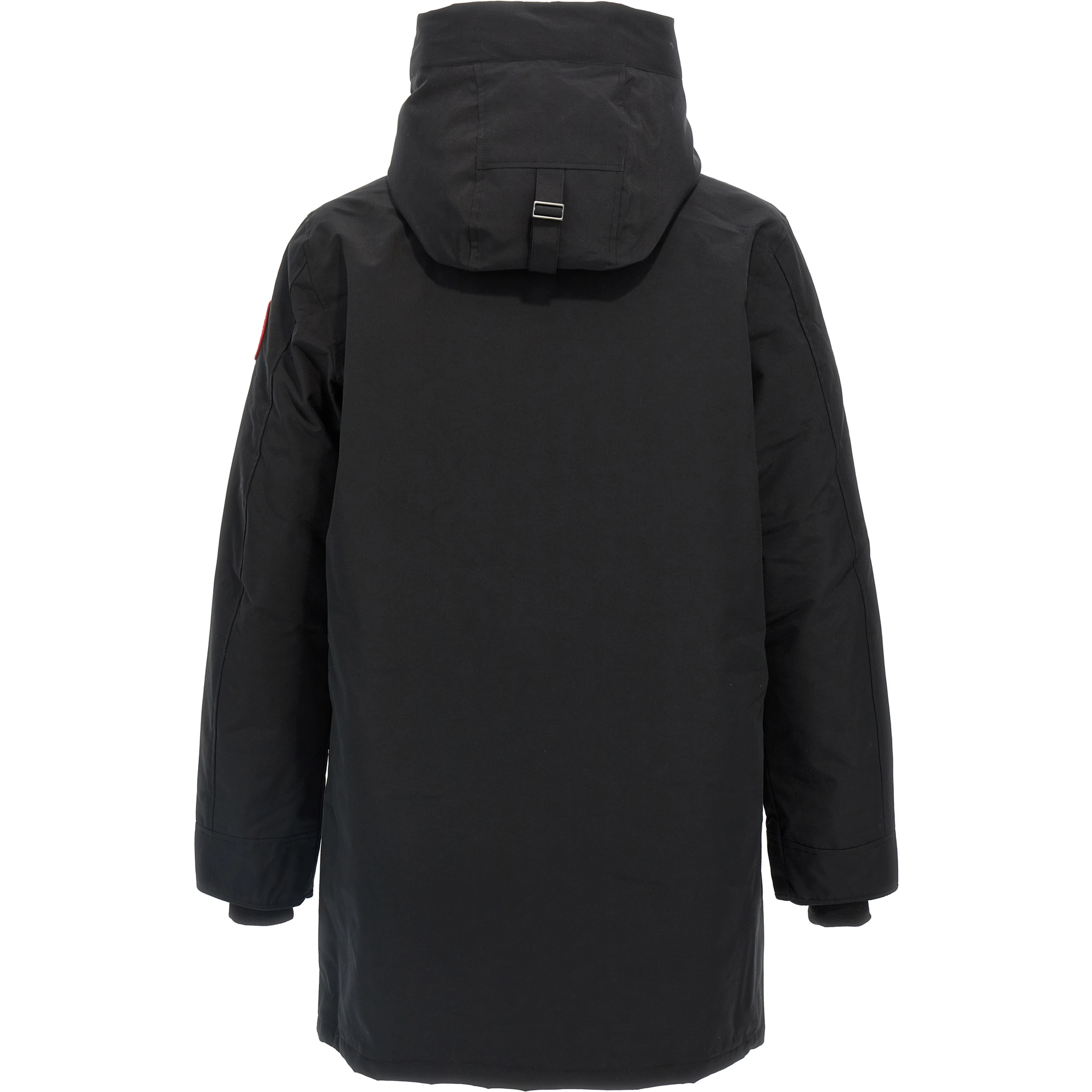 Black Polyester Parka