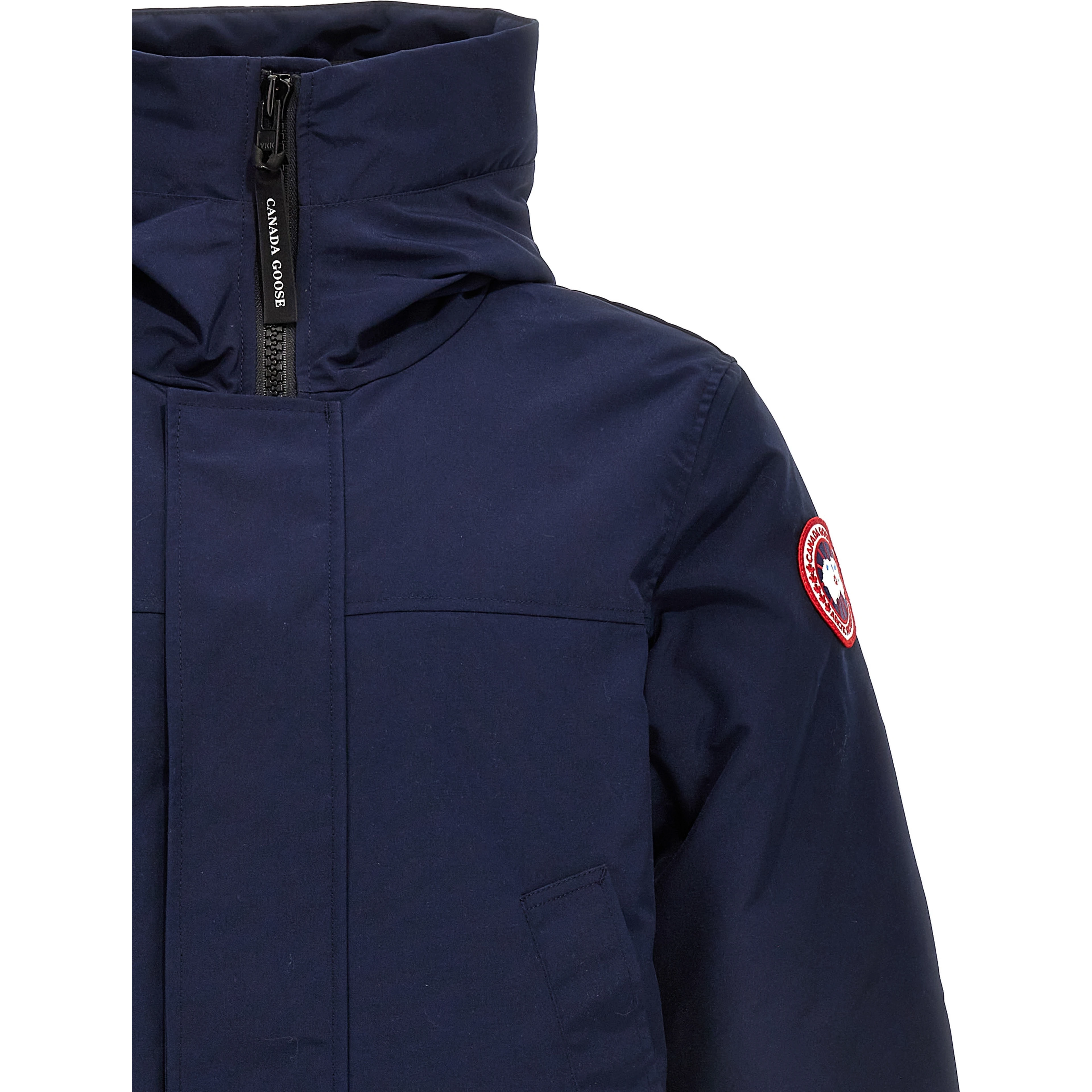 Blue Polyester Parka