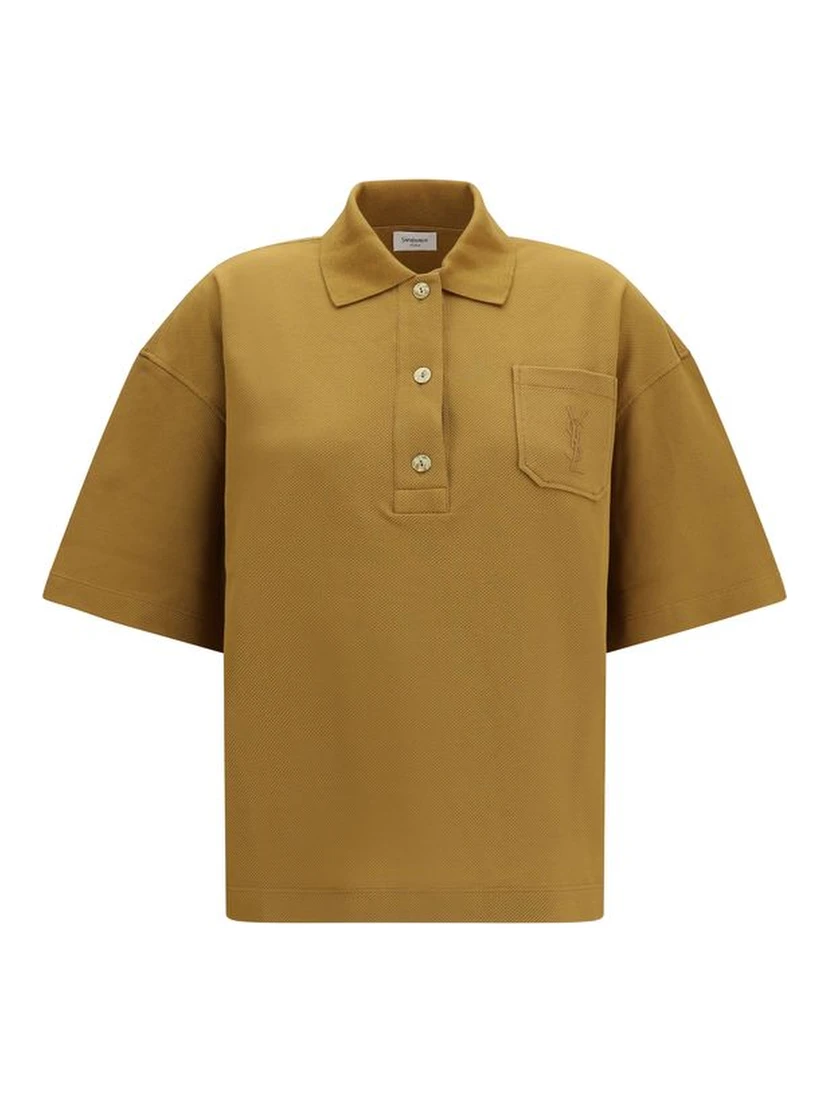Bicolor Cotton Polo Shirt