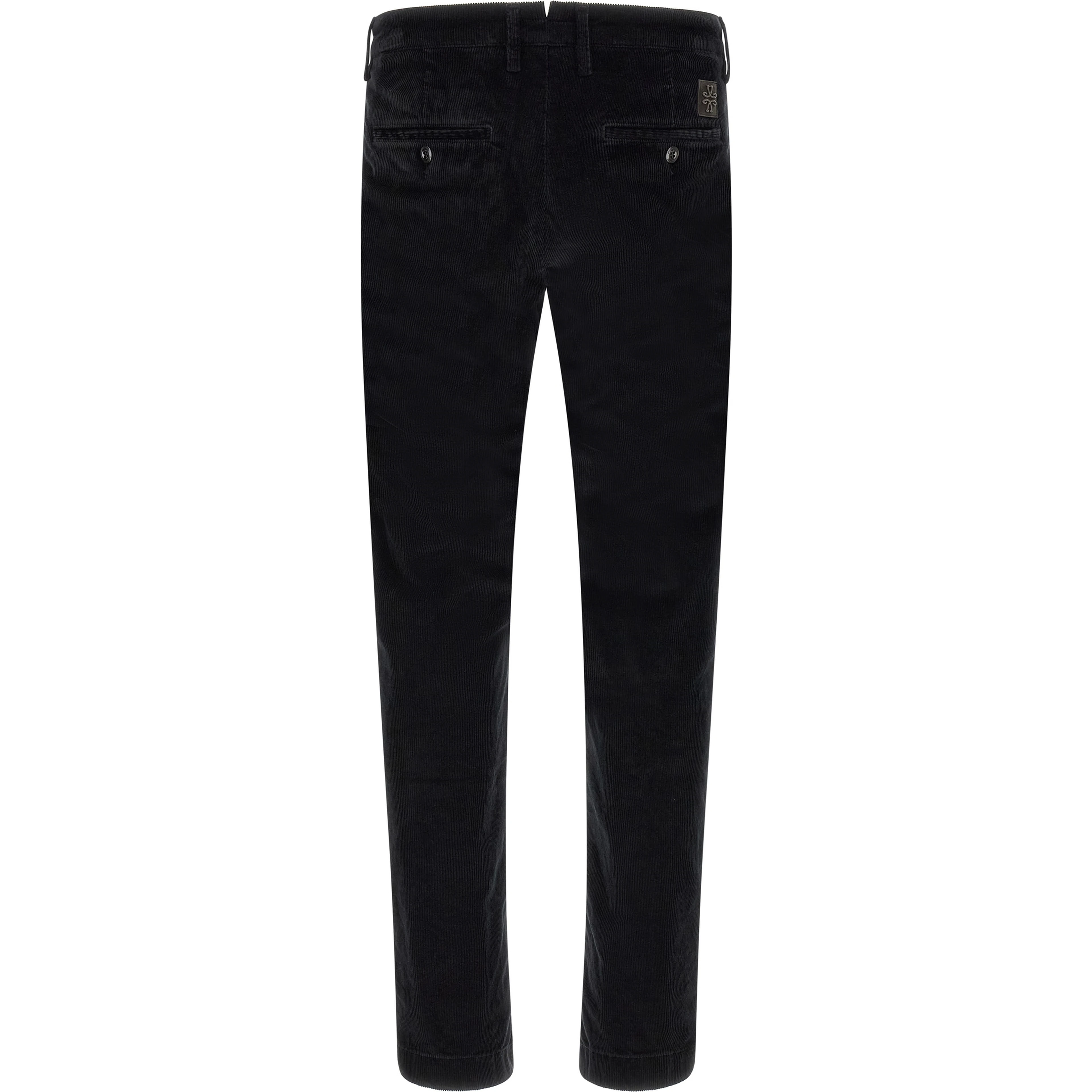Black Cotton Chino Pants