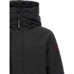 Black Polyester Parka