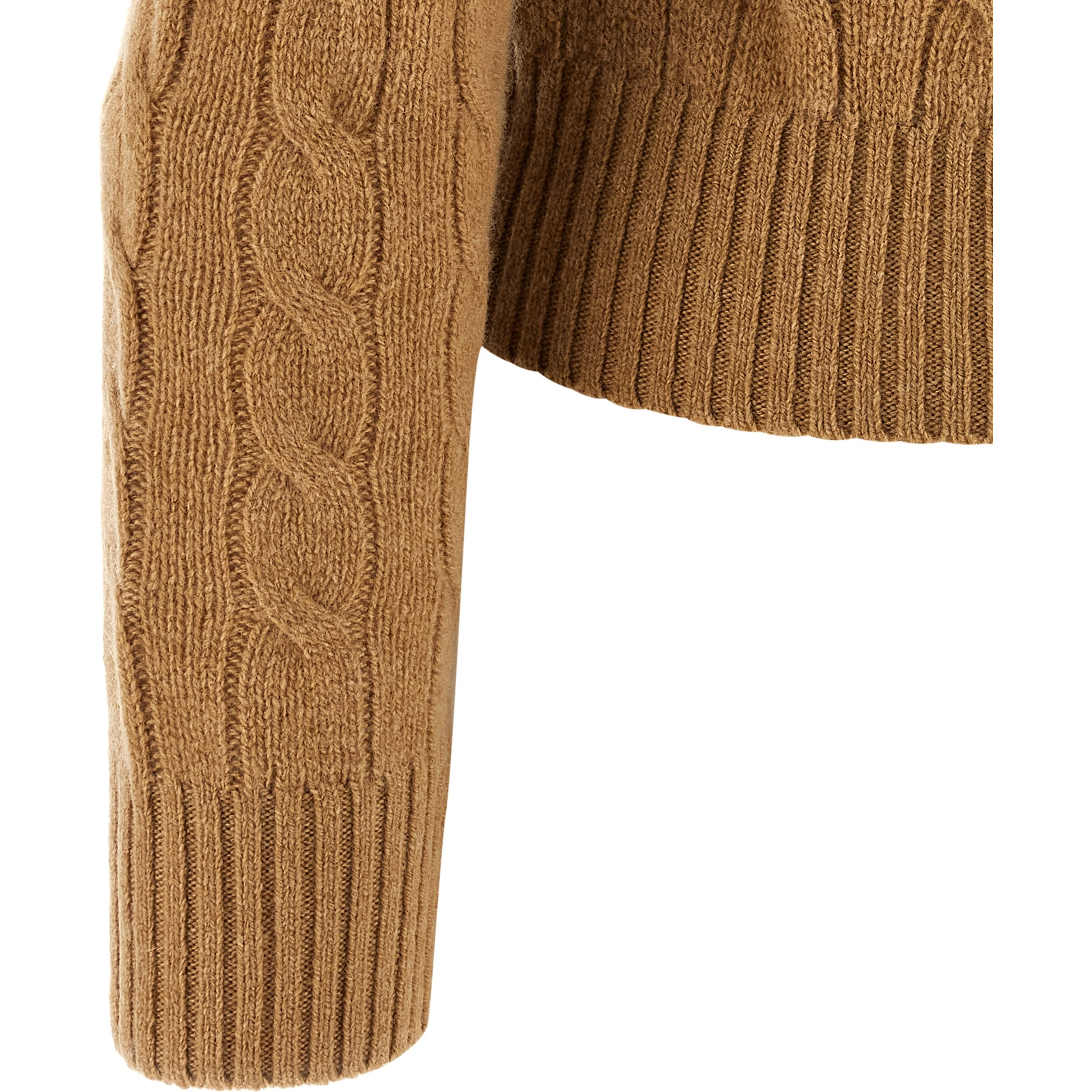 Beige Wool Polo Shirt