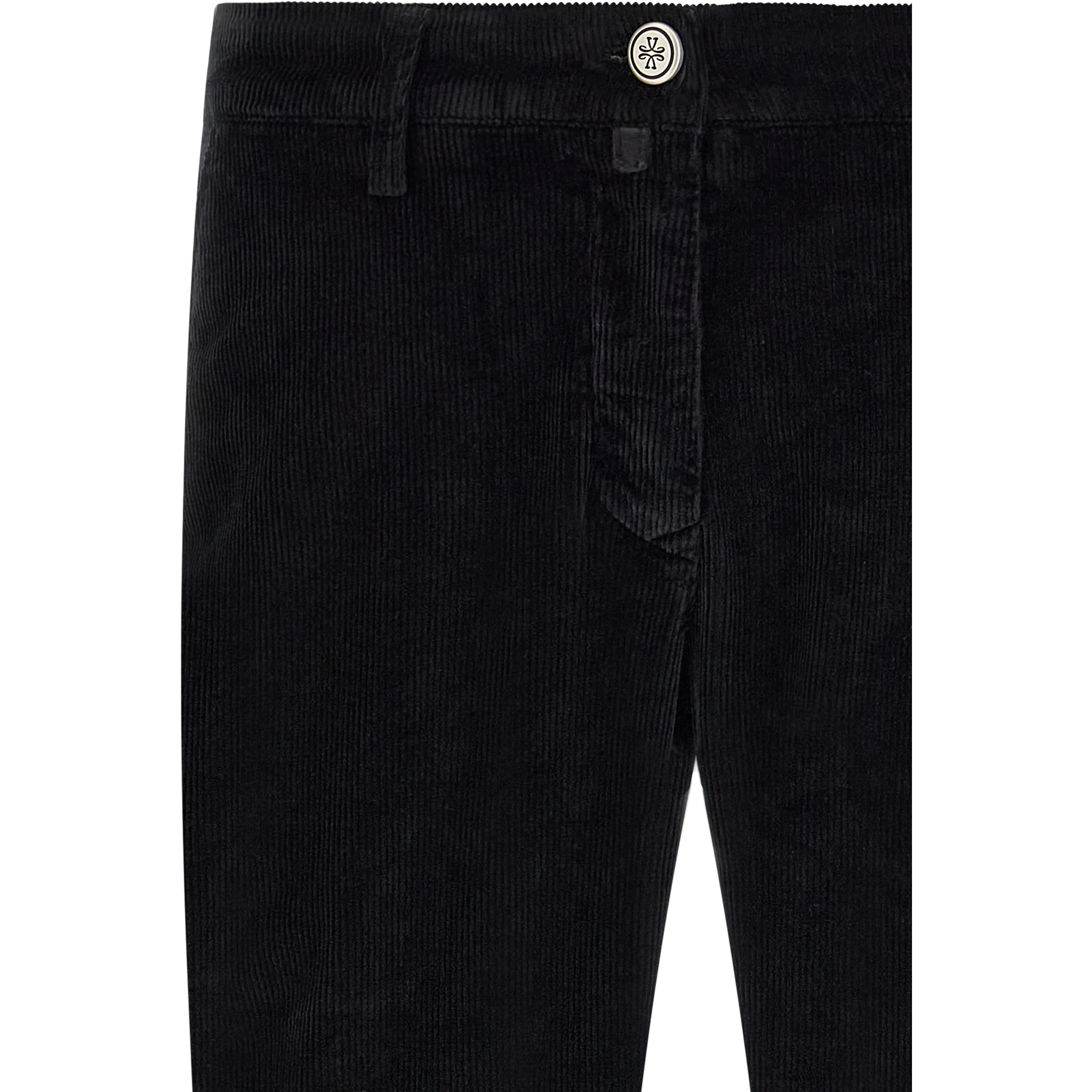 Black Cotton Chino Pants