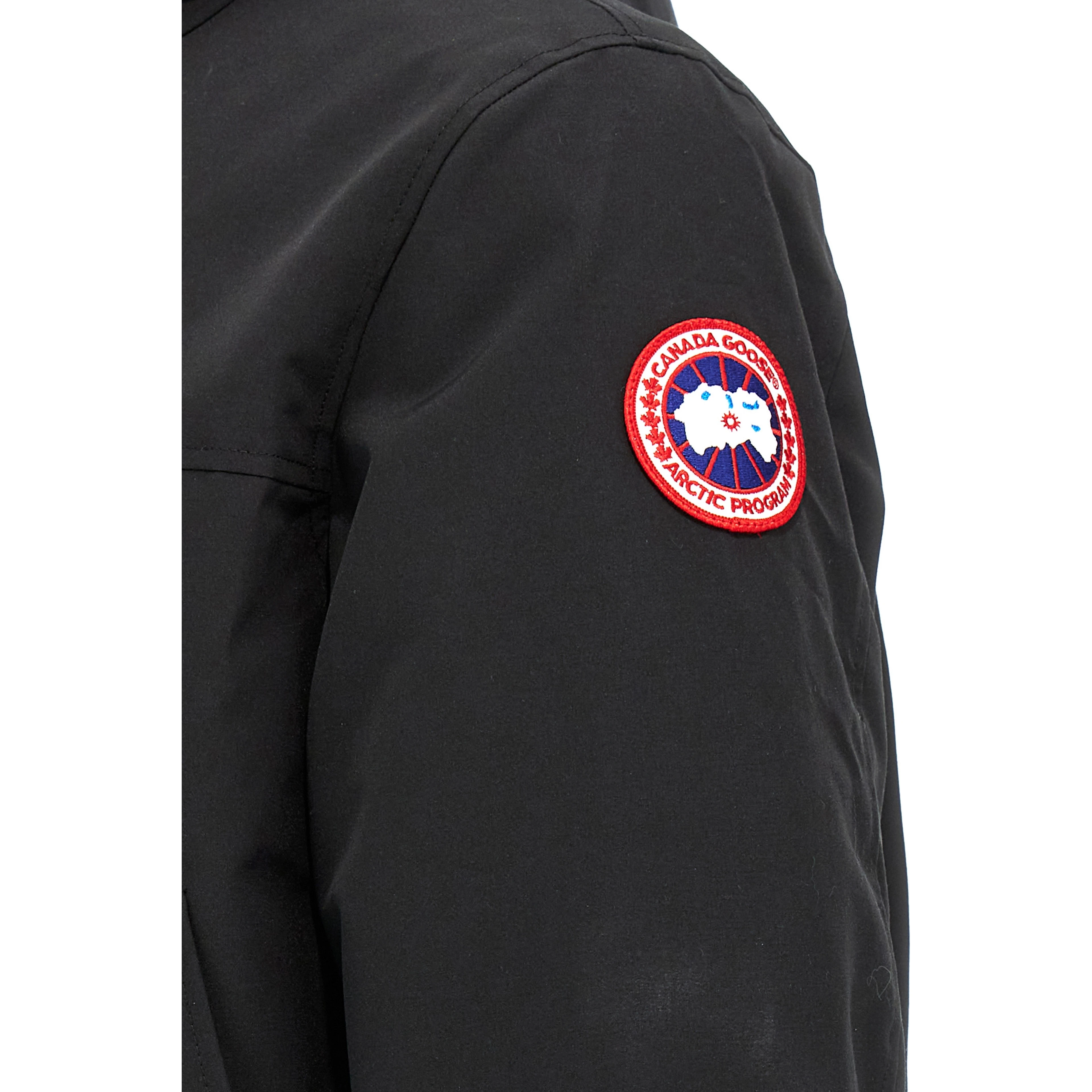 Black Polyester Parka