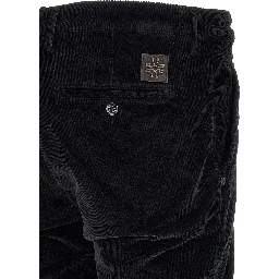 Black Cotton Chino Pants