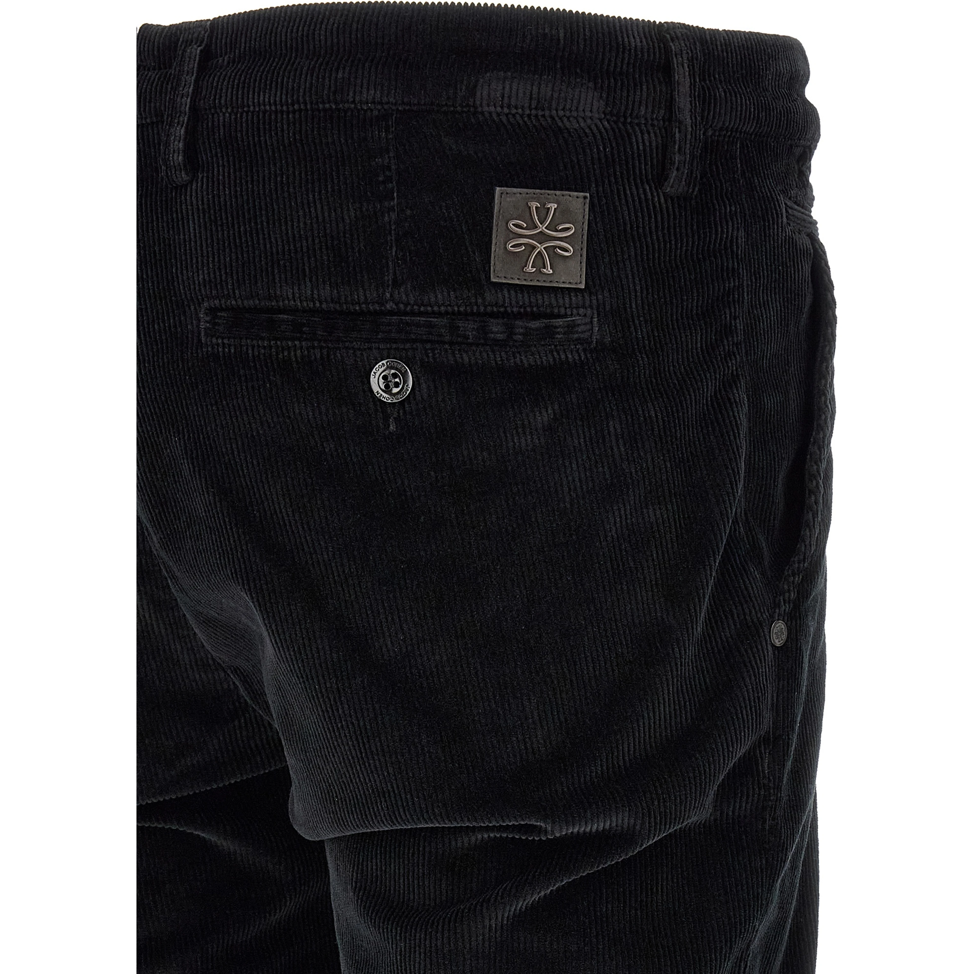 Black Cotton Chino Pants
