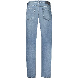 Blue Cotton Men's Regular-Fit Jeans