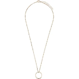 MINIMAL LOGO RING NECKLACE