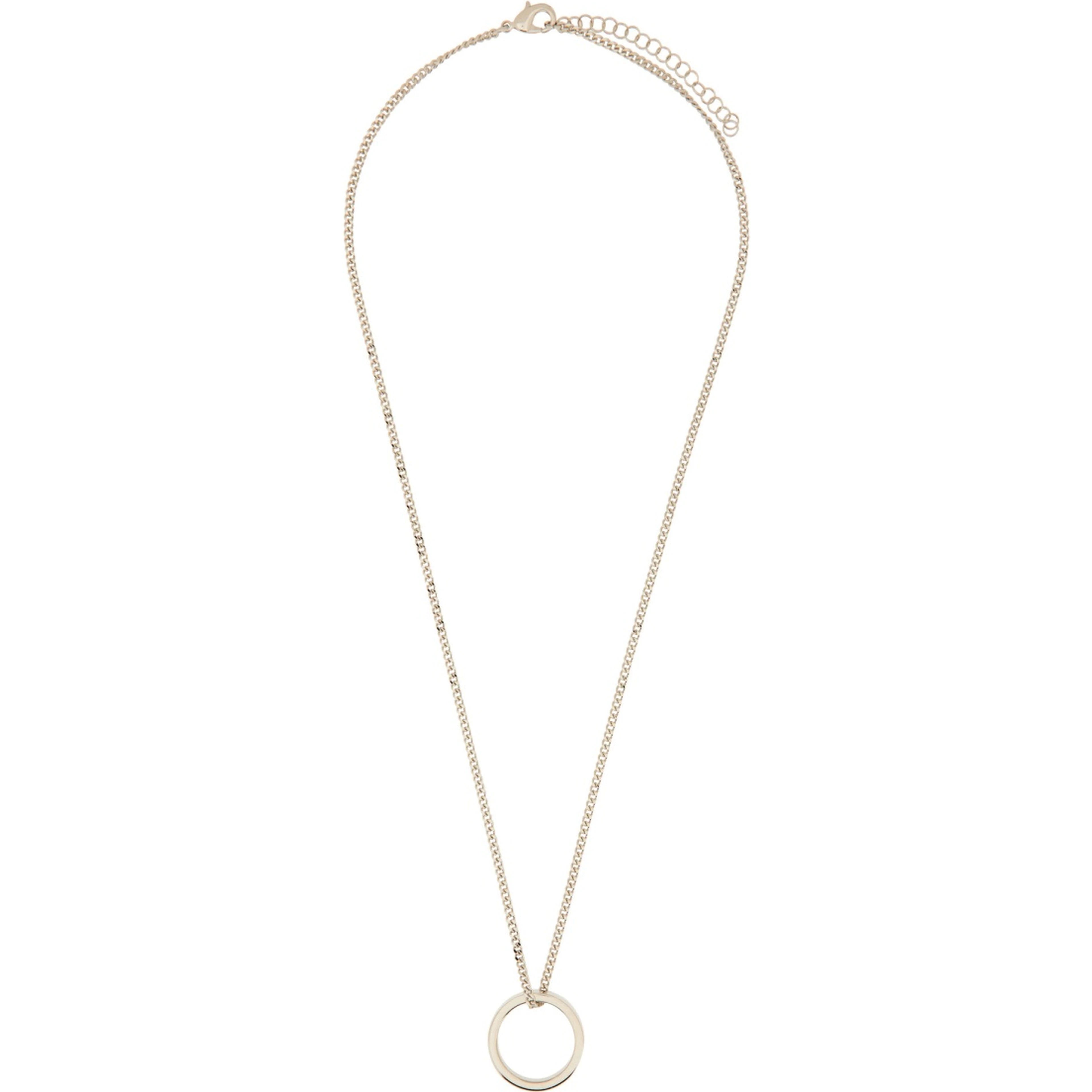 MINIMAL LOGO RING NECKLACE