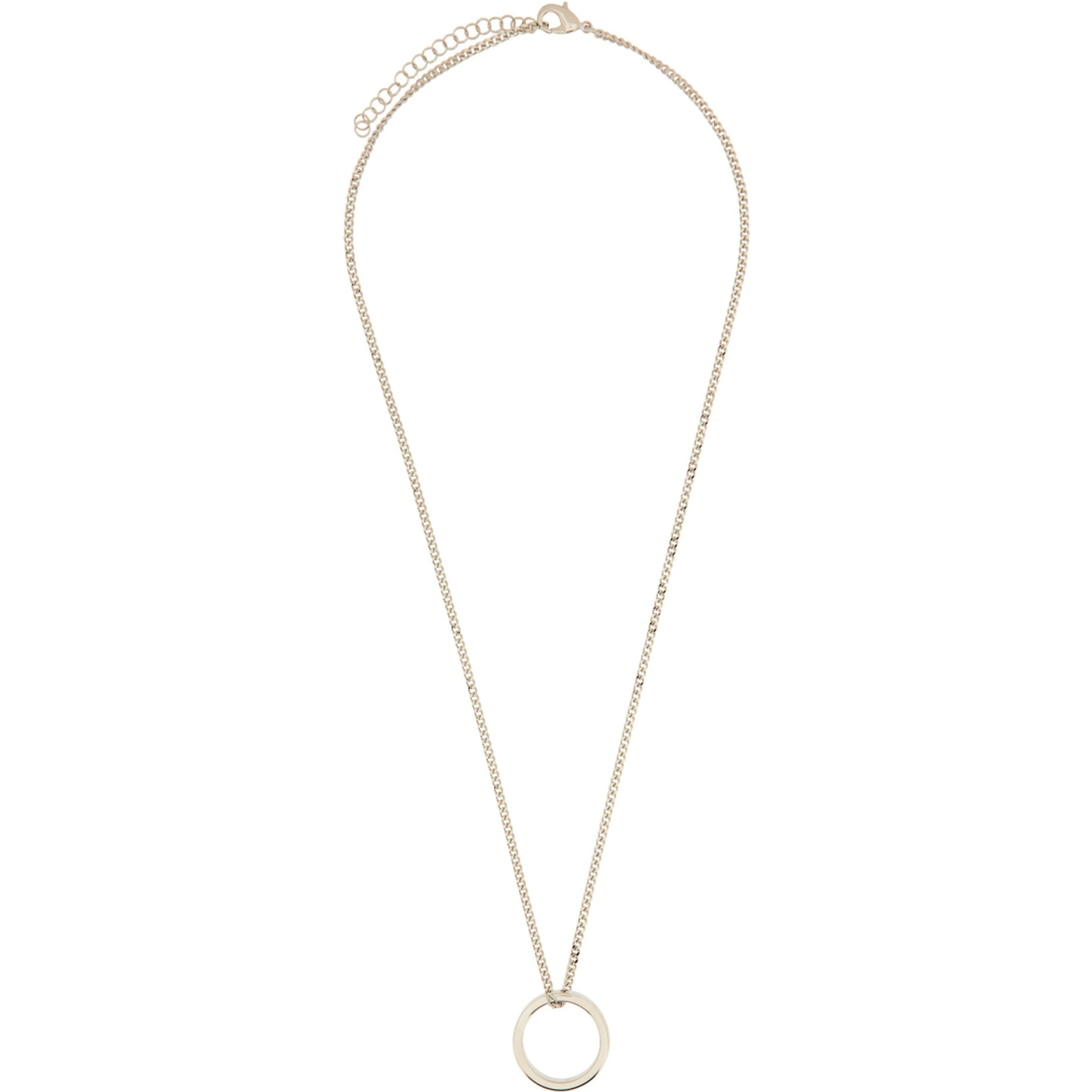 MINIMAL LOGO RING NECKLACE