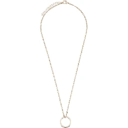 MINIMAL LOGO RING NECKLACE