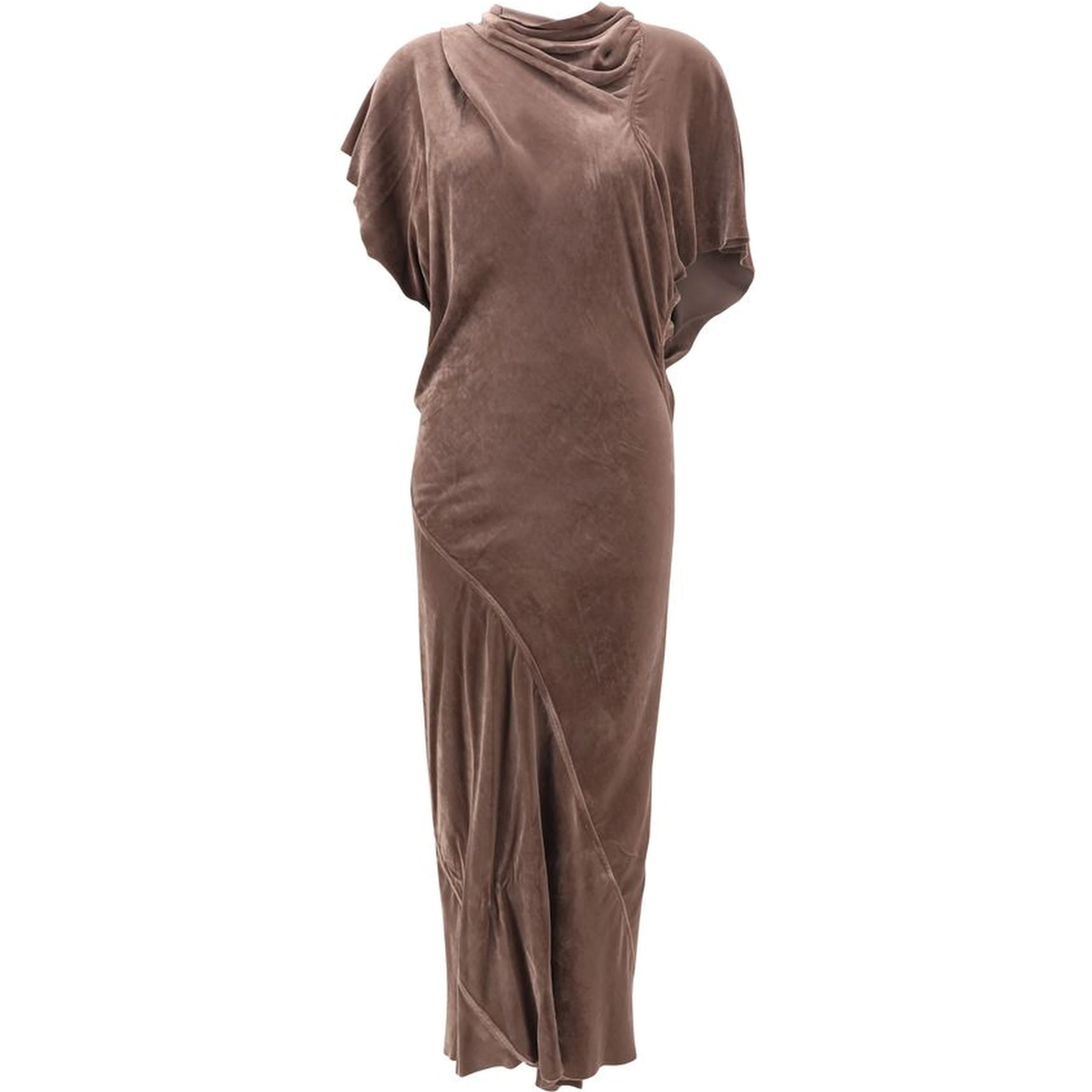 Beige Viscose Casual Dress