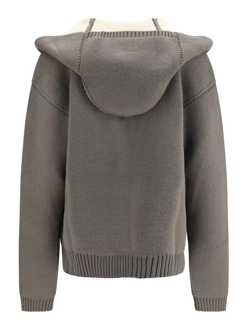 Gray Wool Oves Aries Hoodie