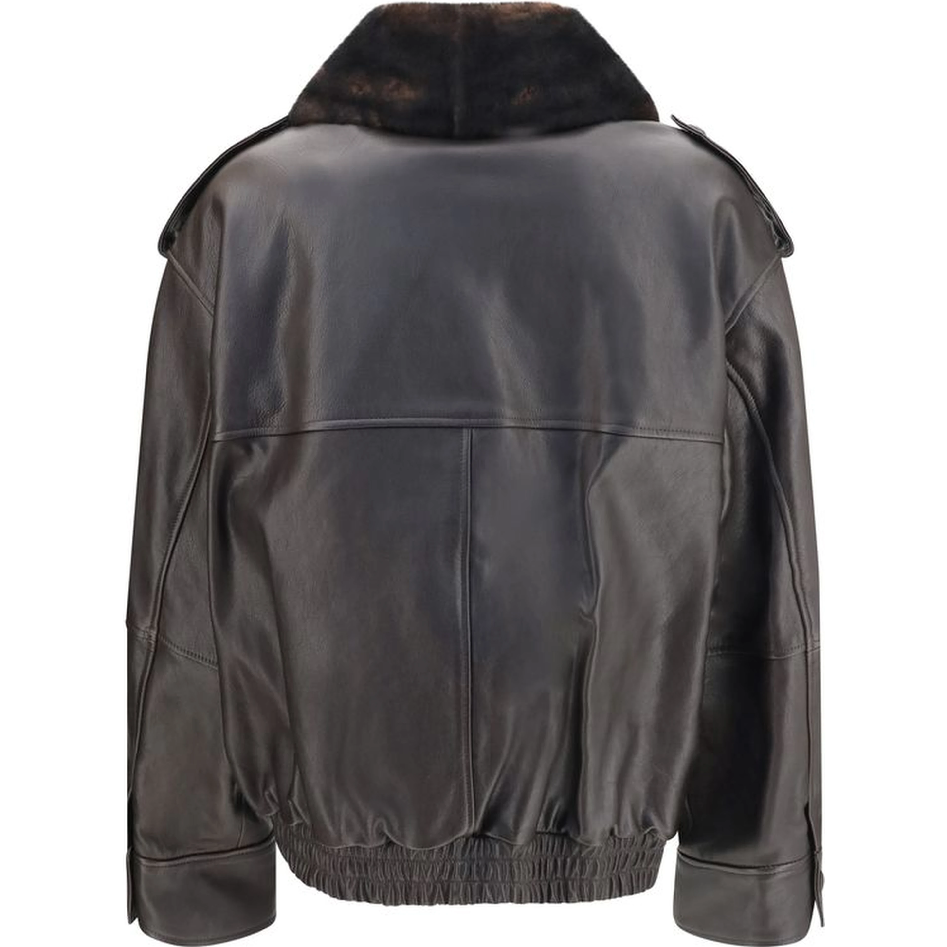 Brown Calf Leather Bos Taurus Bomber
