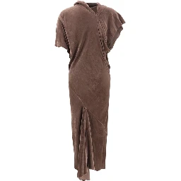 Beige Viscose Casual Dress