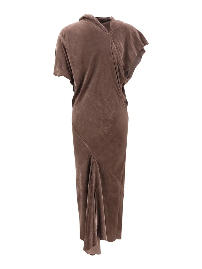 Beige Viscose Casual Dress