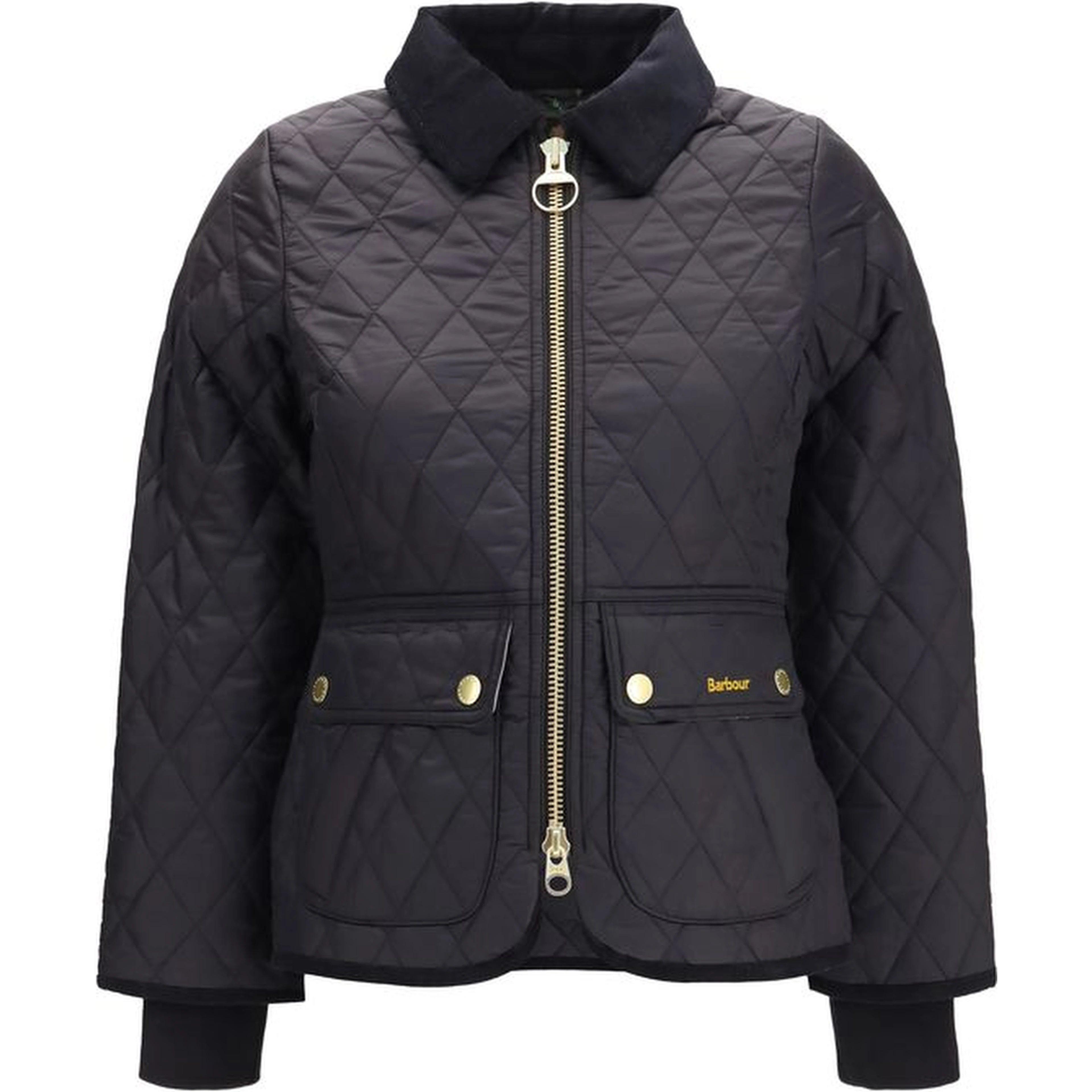 Black Polyamide Full-Length Jacket