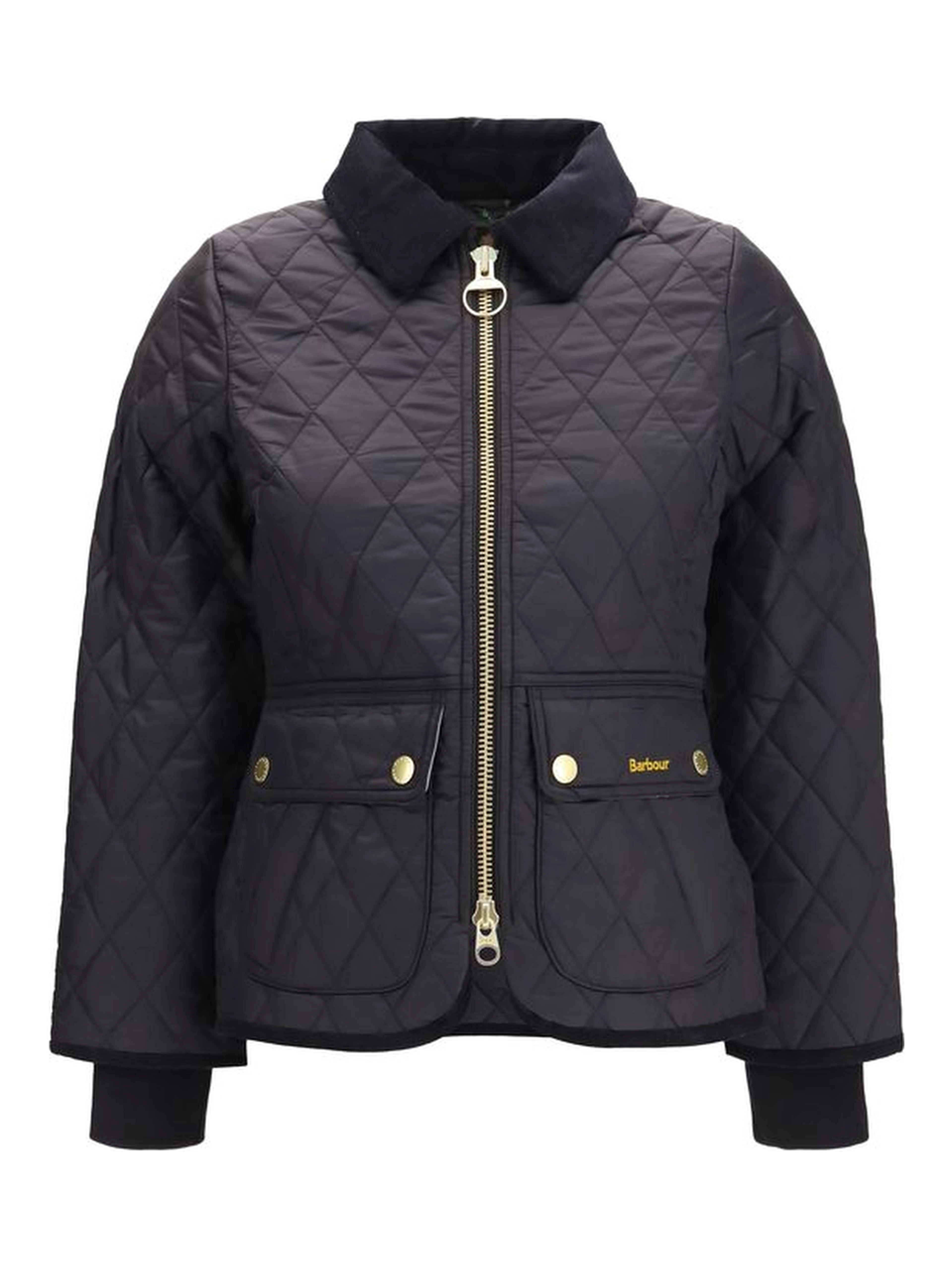 Black Polyamide Full-Length Jacket