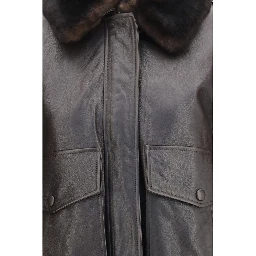 Brown Calf Leather Bos Taurus Bomber