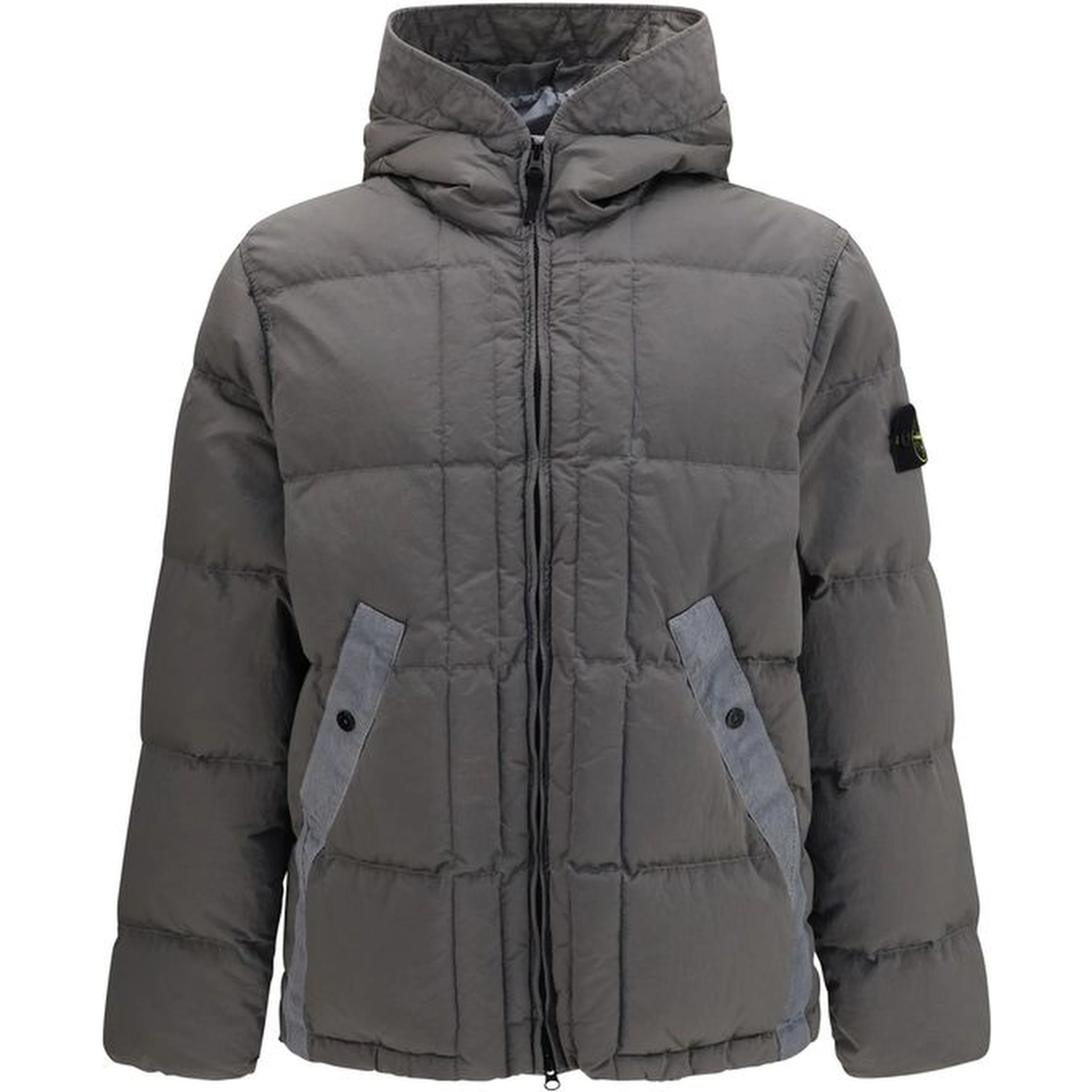 Bicolor Polyamide Full-Length Jacket