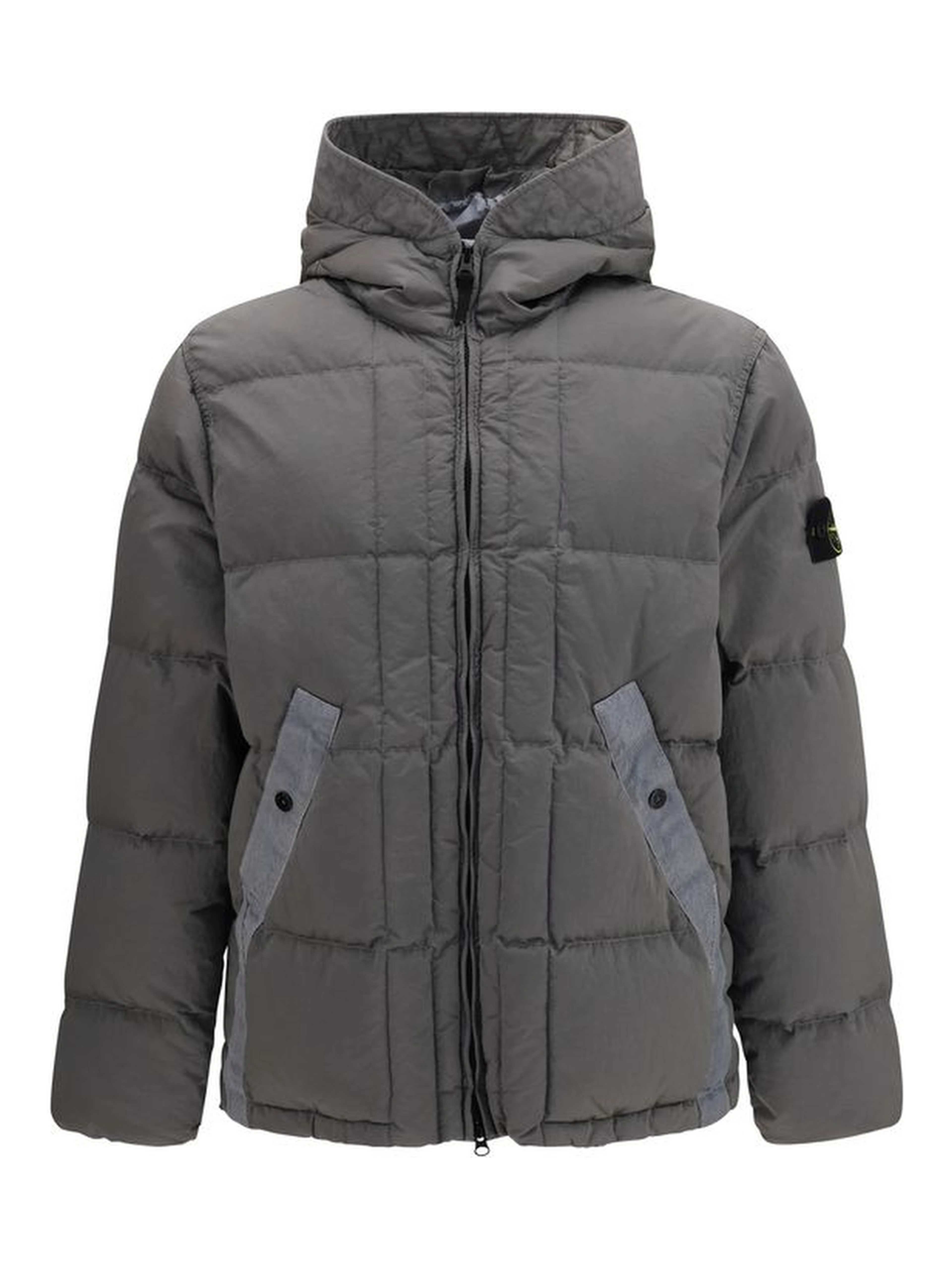Bicolor Polyamide Full-Length Jacket