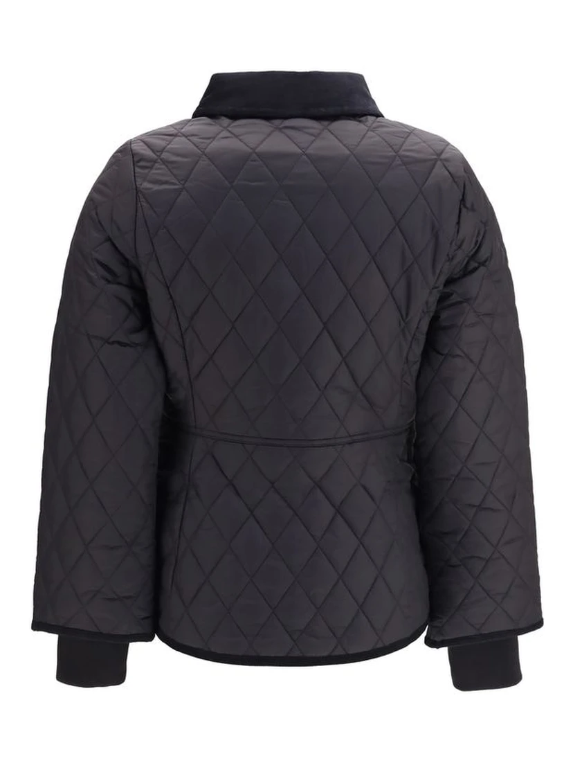 Black Polyamide Full-Length Jacket