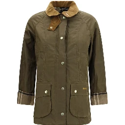 Bicolor Cotton Shell Jacket