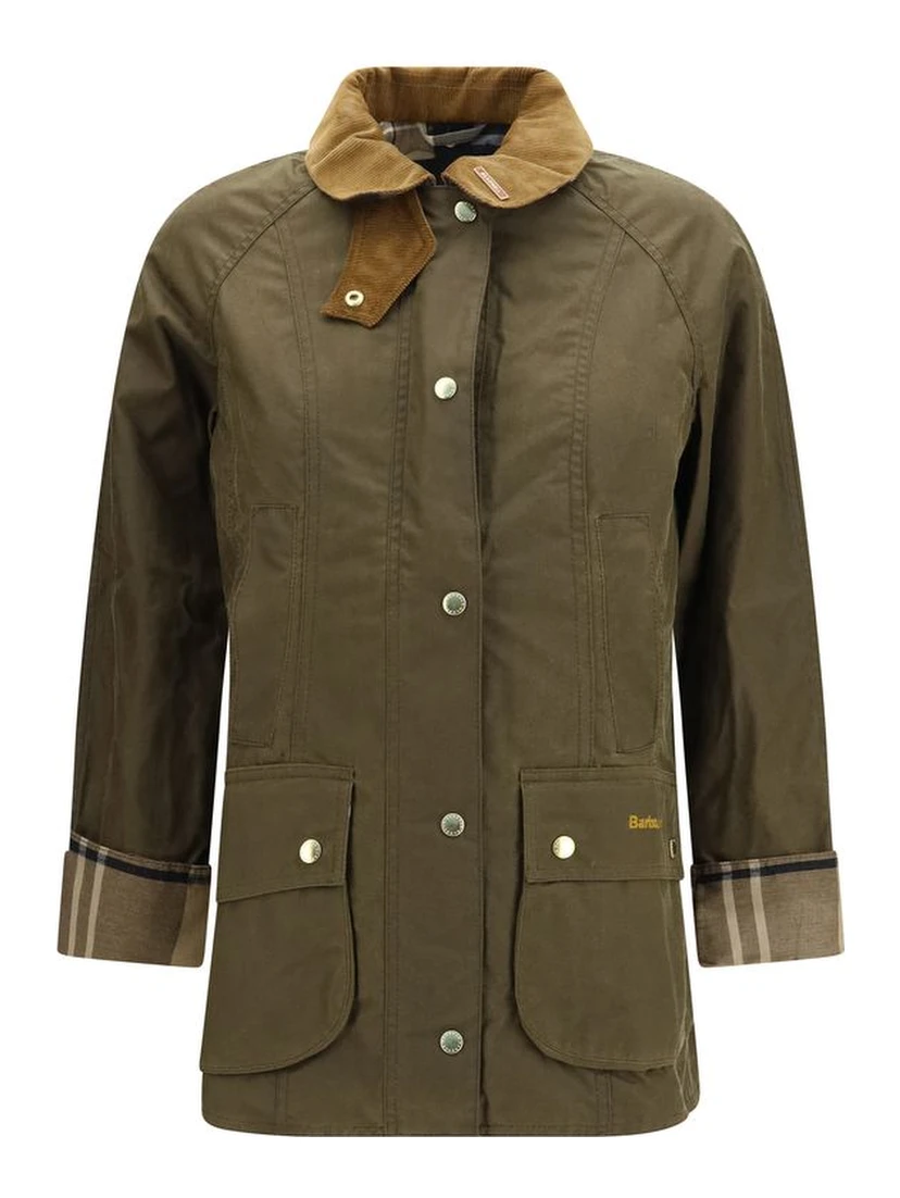 Bicolor Cotton Shell Jacket