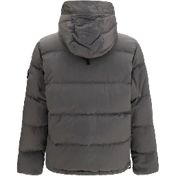 Bicolor Polyamide Full-Length Jacket