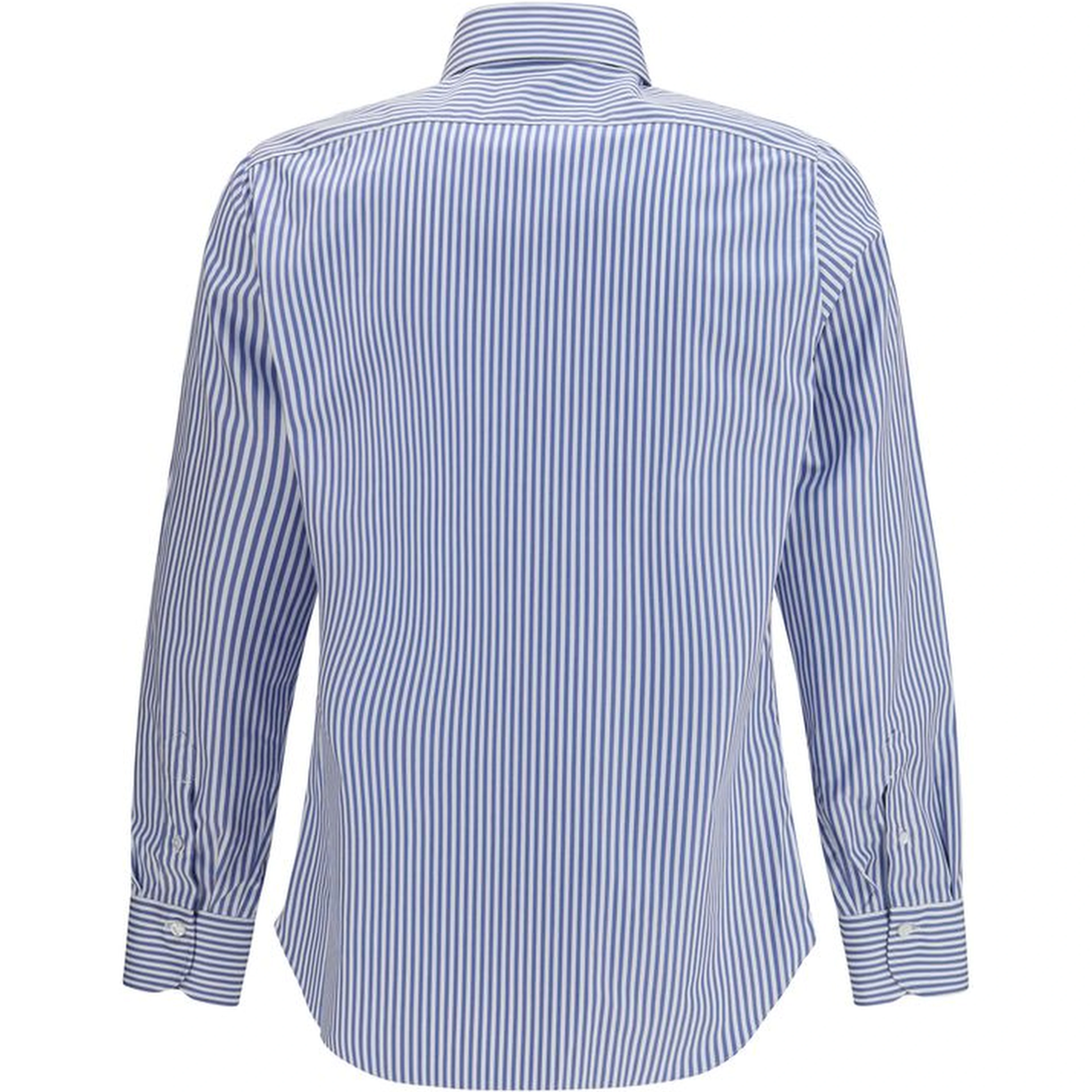 Blue Cotton Pattern Shirt