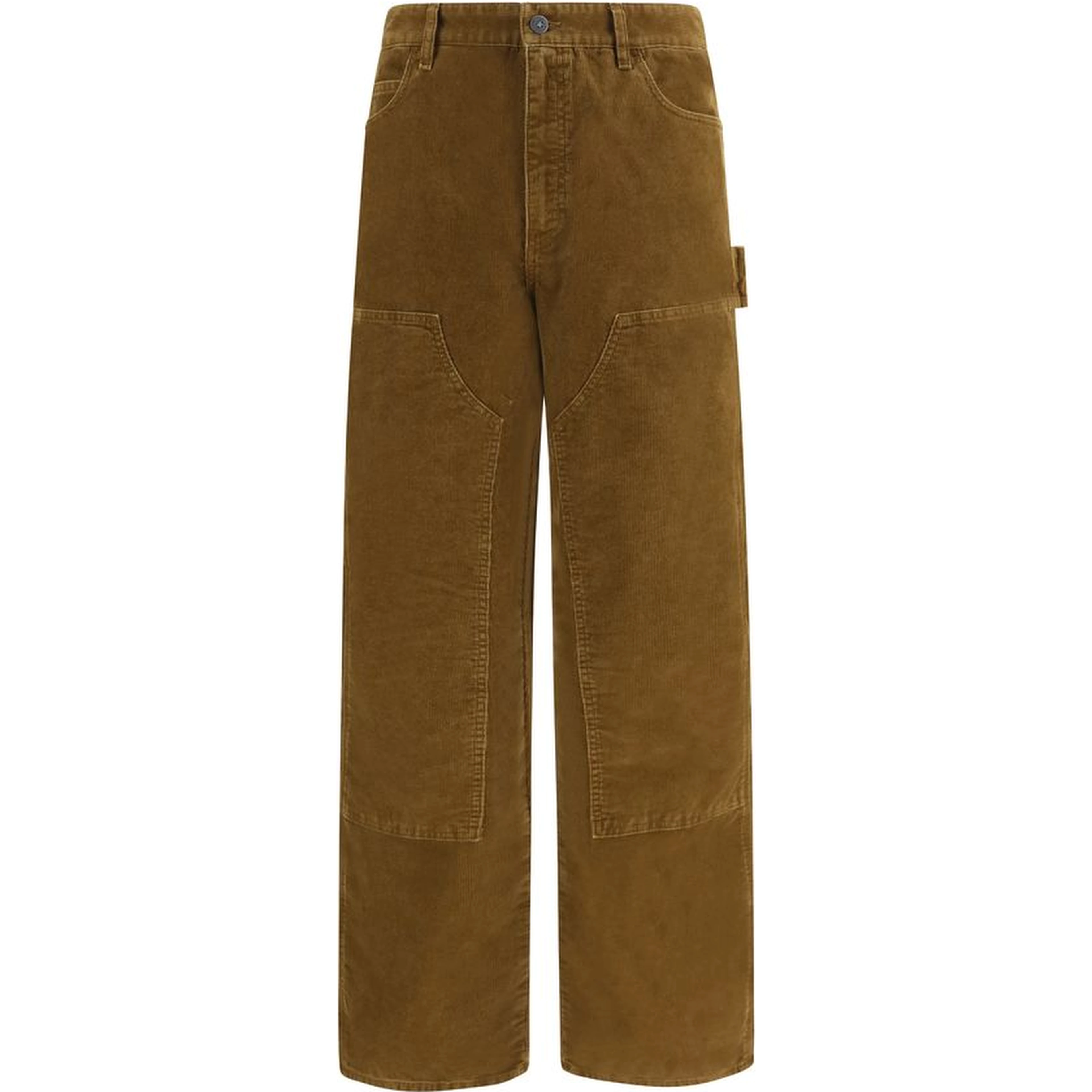 Brown Cotton Cargo Pants