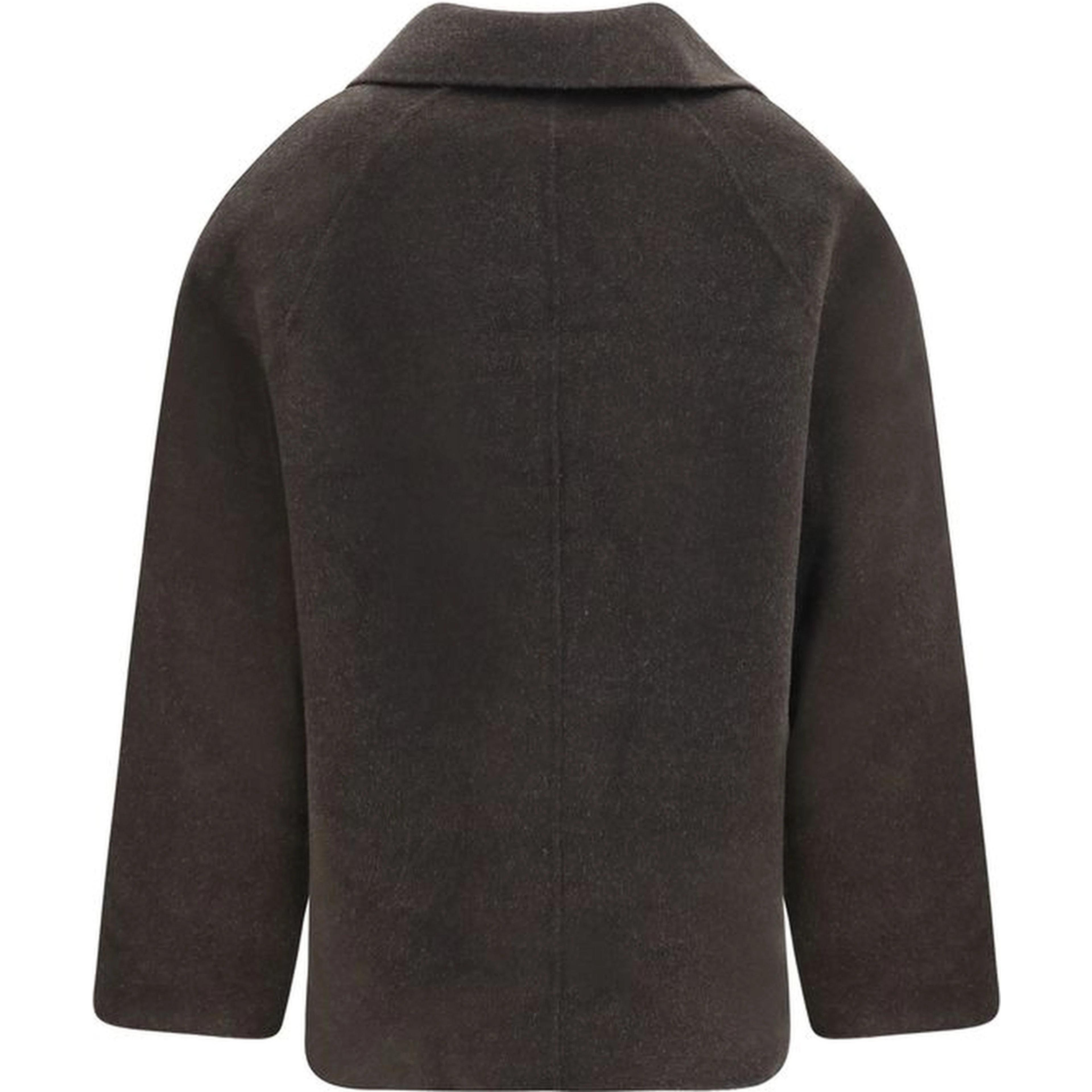 Brown Wool Oves Aries Full-Length Jacket