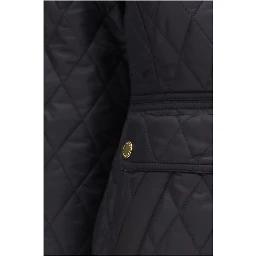 Black Polyamide Full-Length Jacket