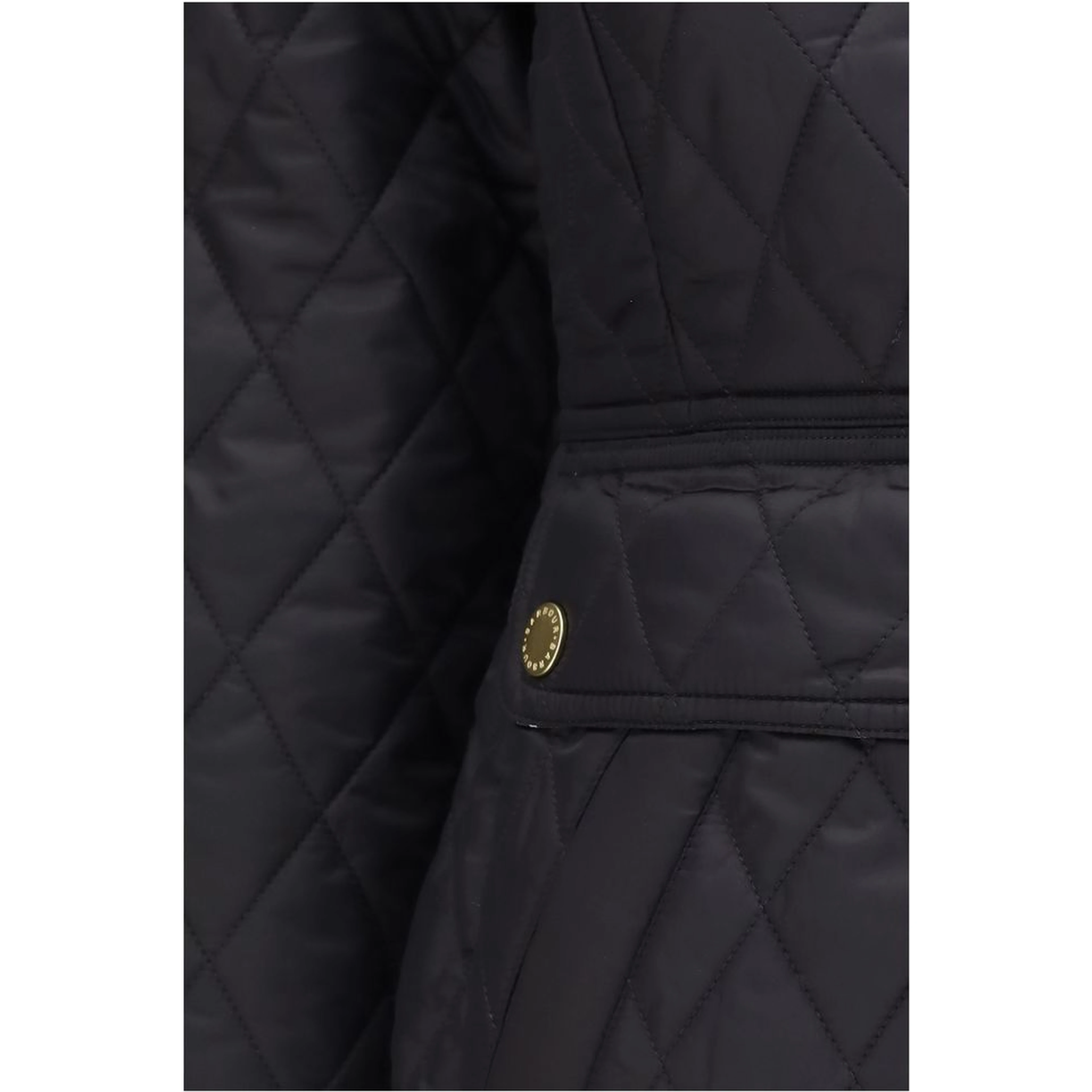 Black Polyamide Full-Length Jacket