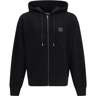 Black Cotton Sweatshirt