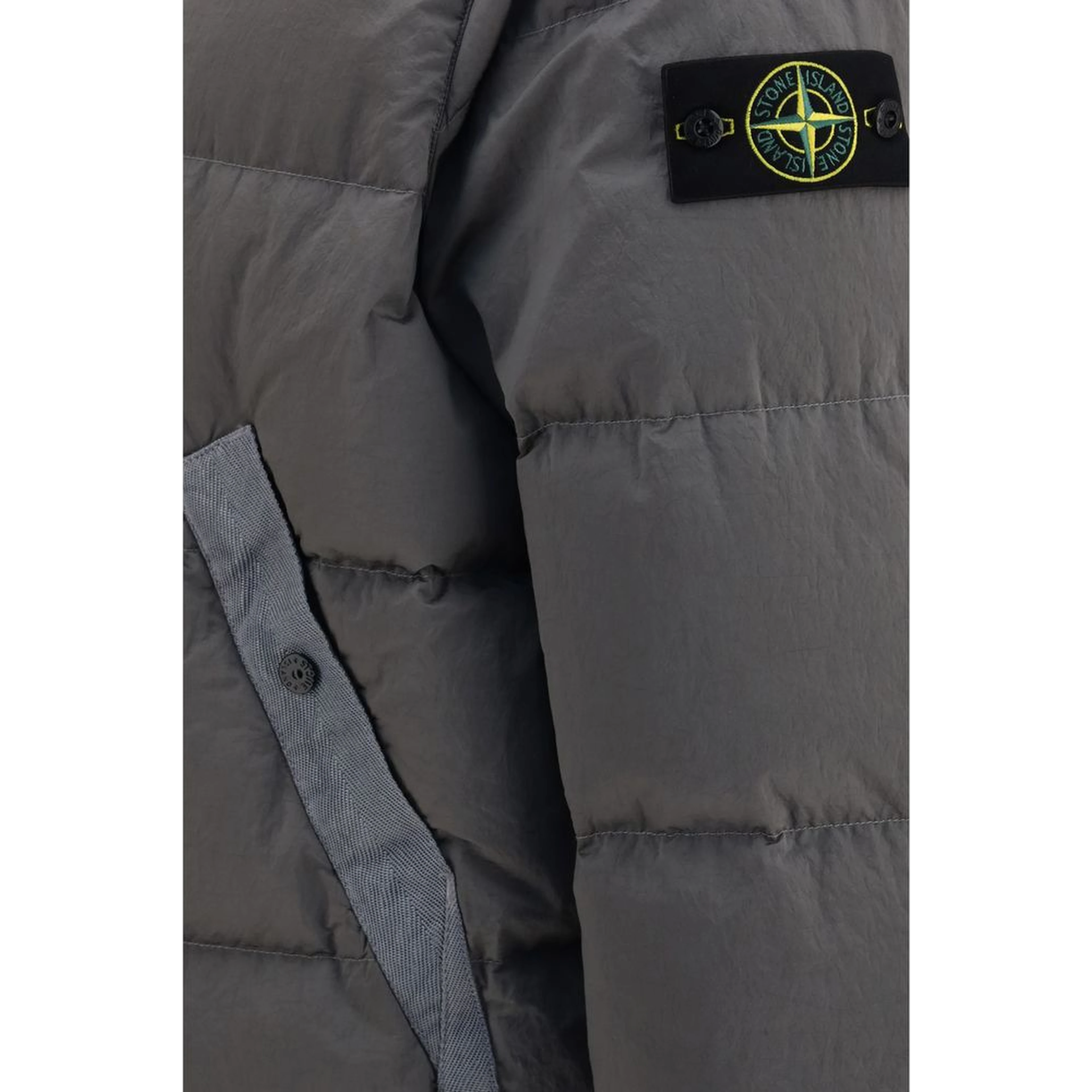 Bicolor Polyamide Full-Length Jacket