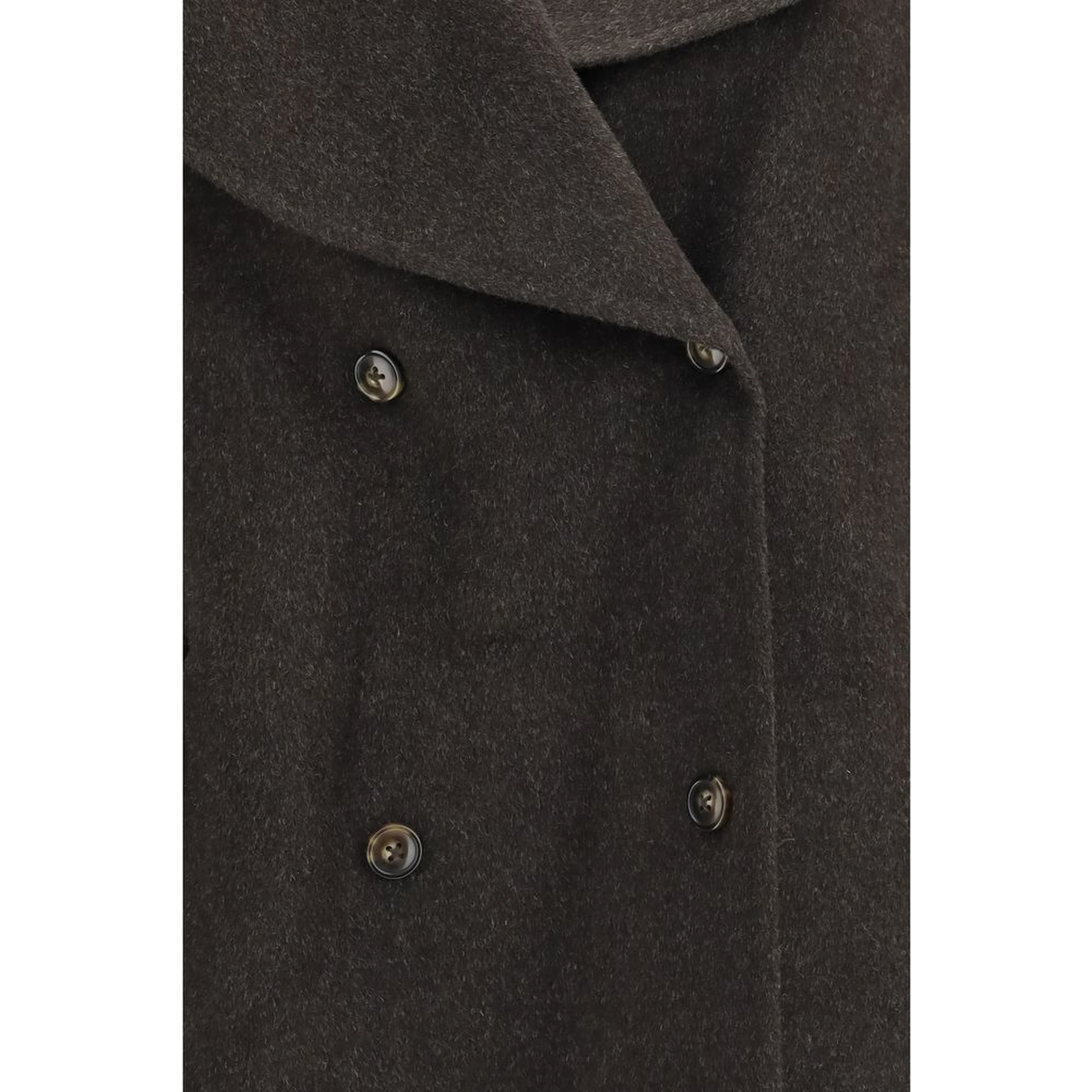 Brown Wool Oves Aries Full-Length Jacket