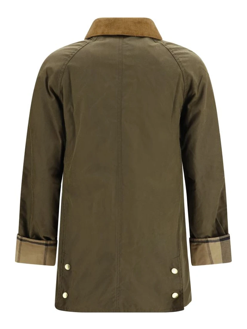 Bicolor Cotton Shell Jacket