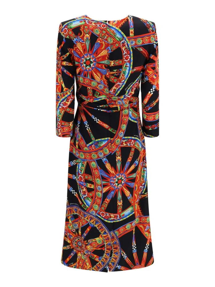 Multicolor Silk Cocktail Dress alternative