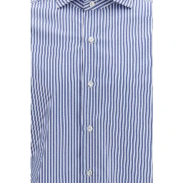 Blue Cotton Pattern Shirt