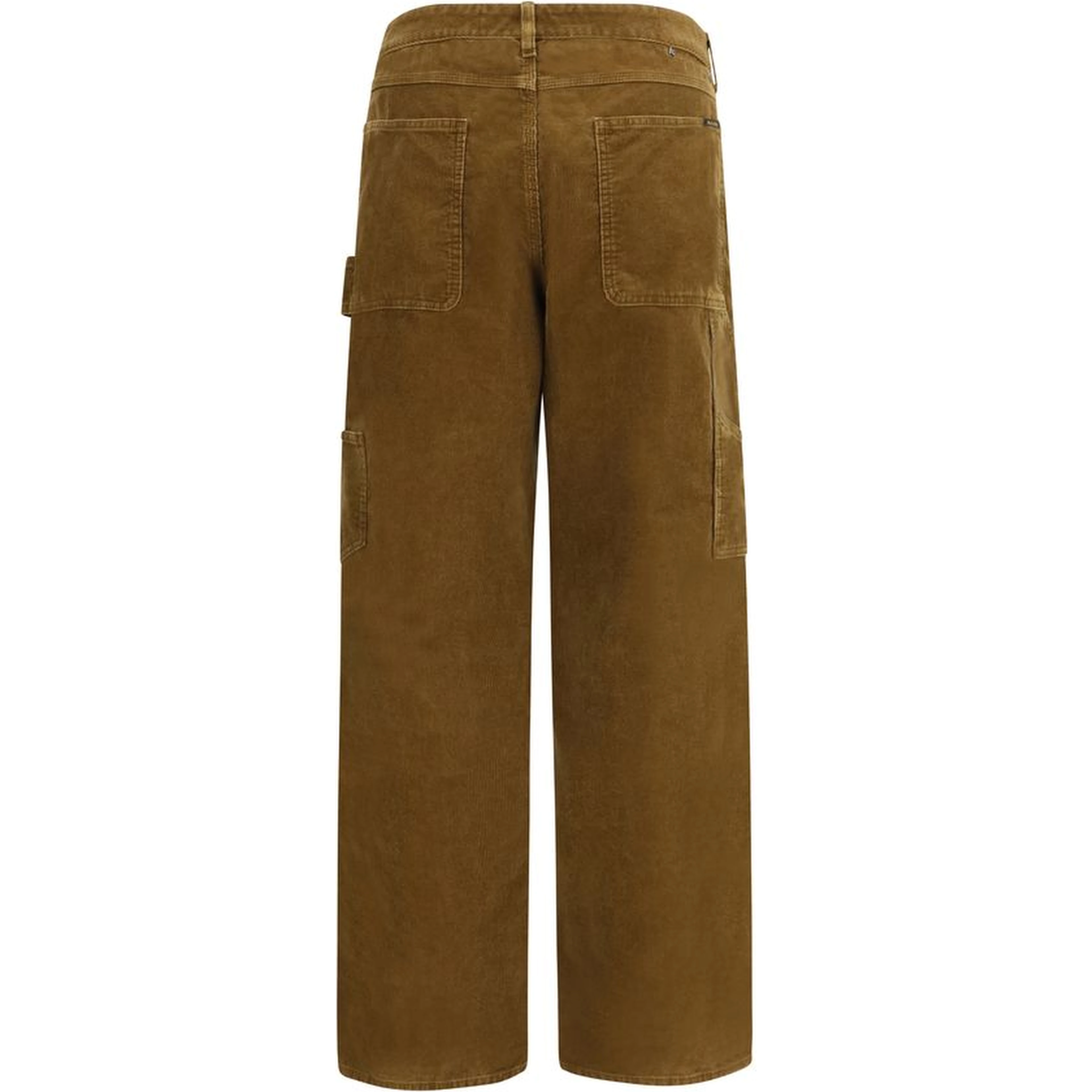 Brown Cotton Cargo Pants