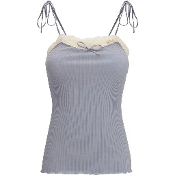 Blue Cashmere T-Shirt