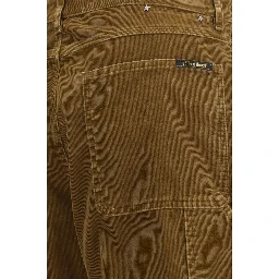 Brown Cotton Cargo Pants