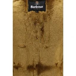 Brown Marabou Sleeveless Jacket