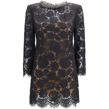 Black Polyamide Casual Dress