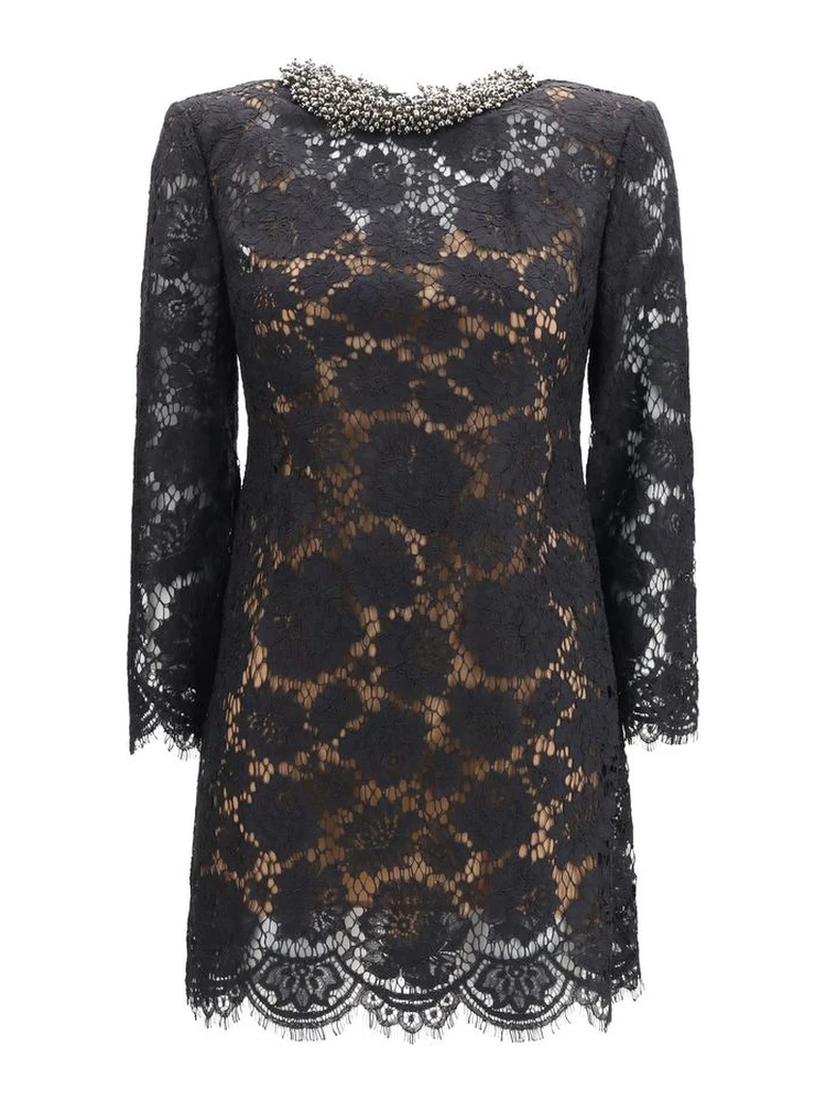 Black Polyamide Casual Dress
